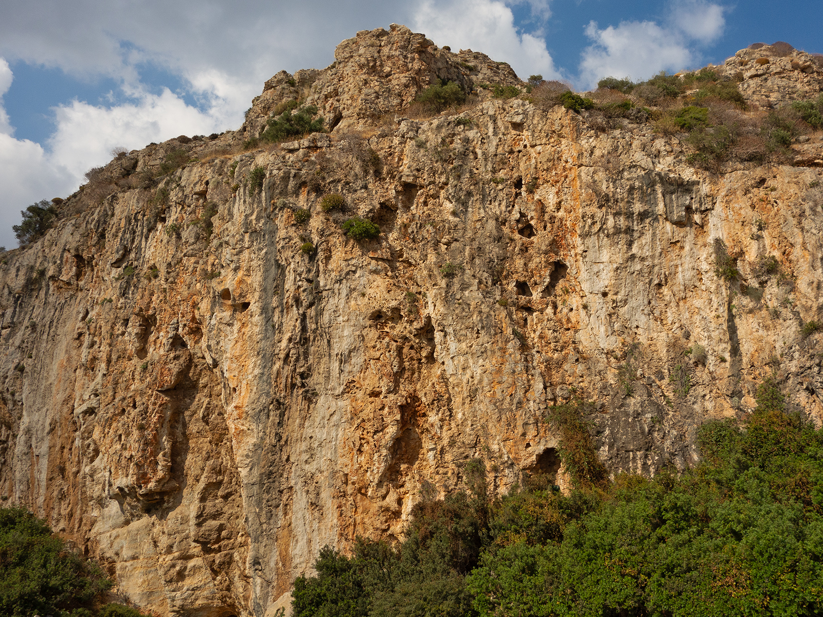 Cliffs in Voulameni, Greece